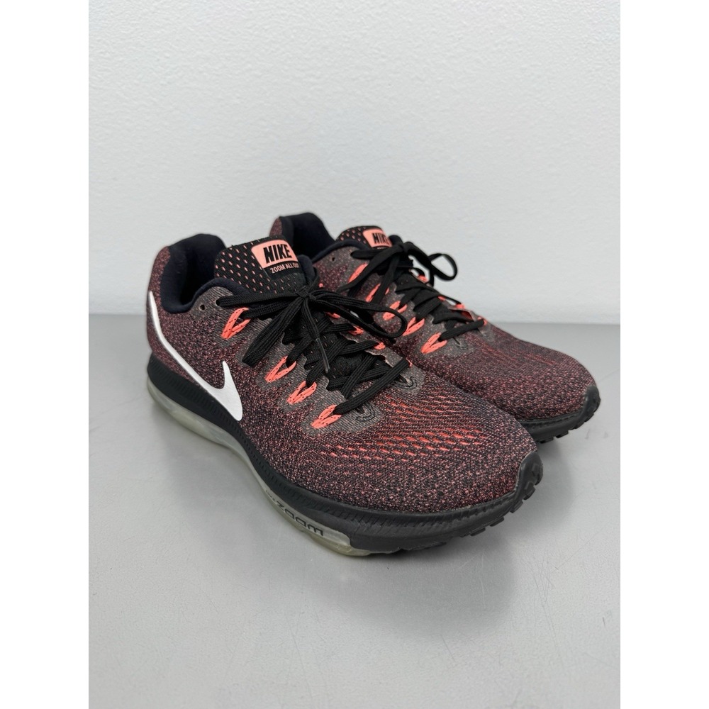 NIKE Zoom 'All Out' Womens 9 Black/White/Lava Glow Running Shoes Sneakers Track